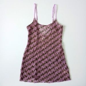 Free People Crochet Sequin Slip Dress